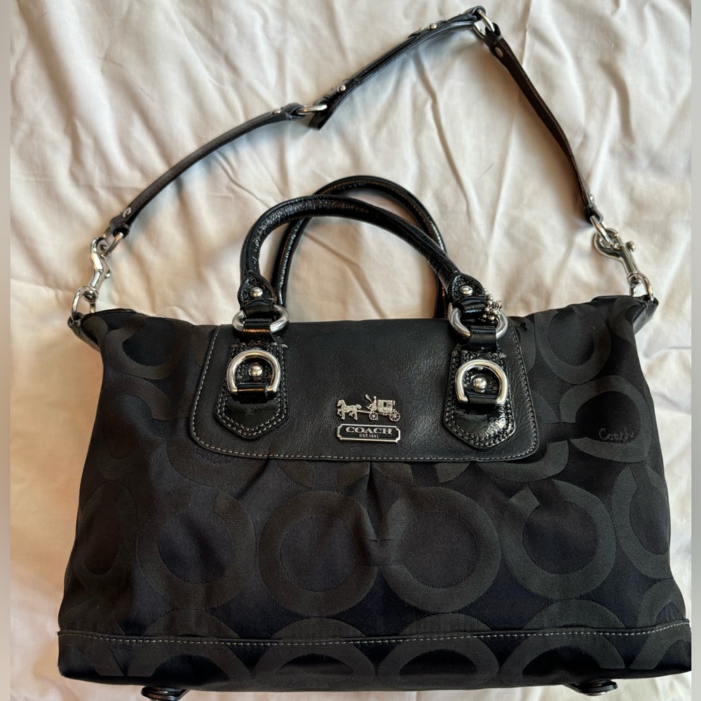 Coach Madison Op Art Sabrina Satchel Bag
